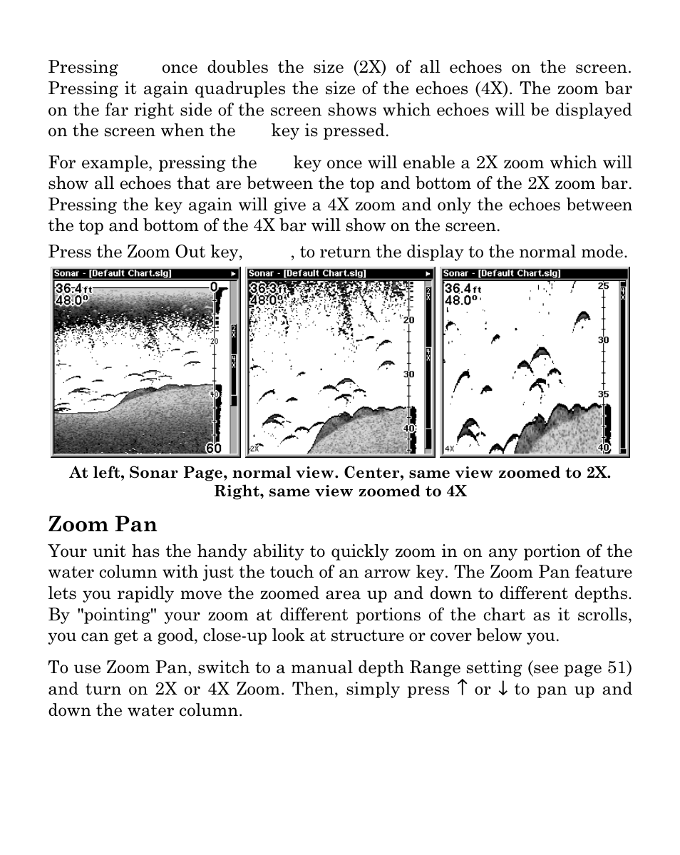 Zoom pan | Eagle Electronics SeaFinder 480DF User Manual | Page 83 / 96