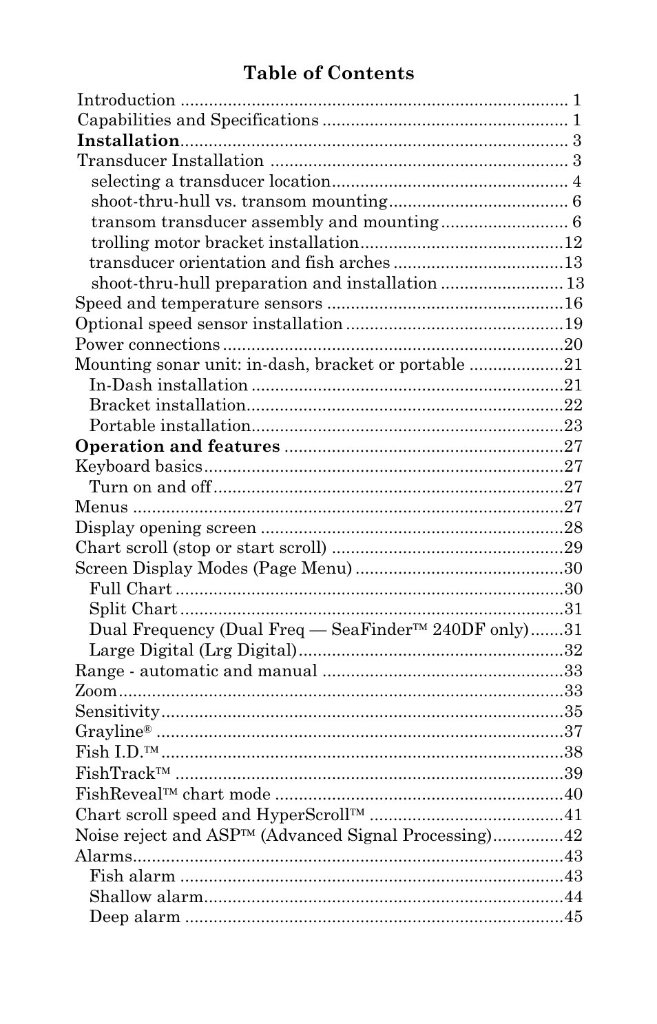 Eagle Electronics FISHEASY 2T User Manual | Page 3 / 68