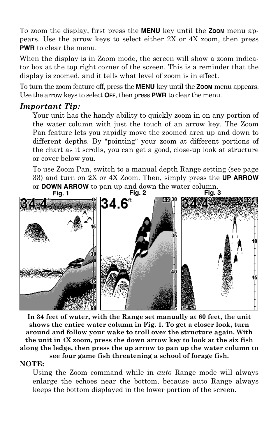 Important tip | Eagle Electronics FISHEASY 2T User Manual | Page 38 / 68