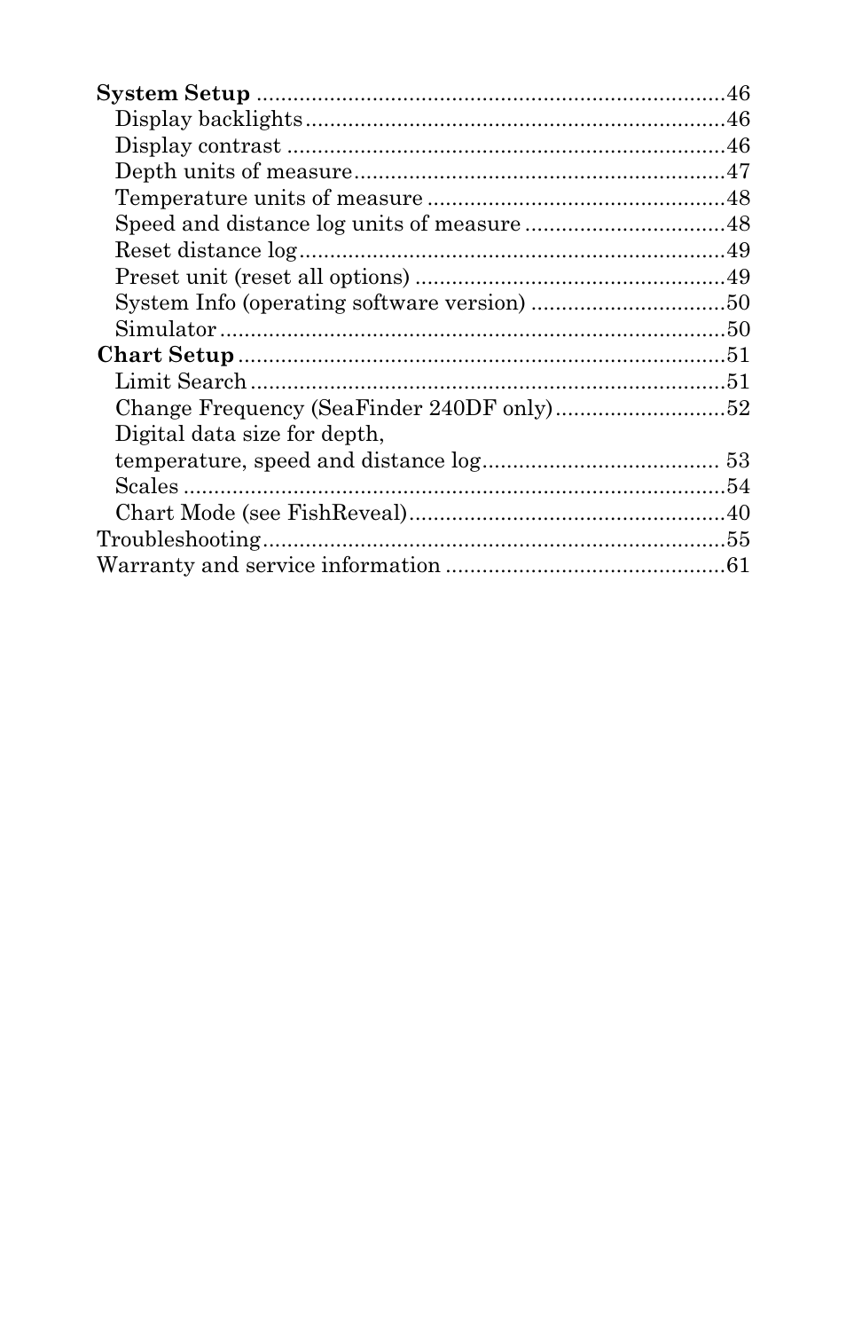 Eagle Electronics FISHEASY 2T User Manual | Page 4 / 68