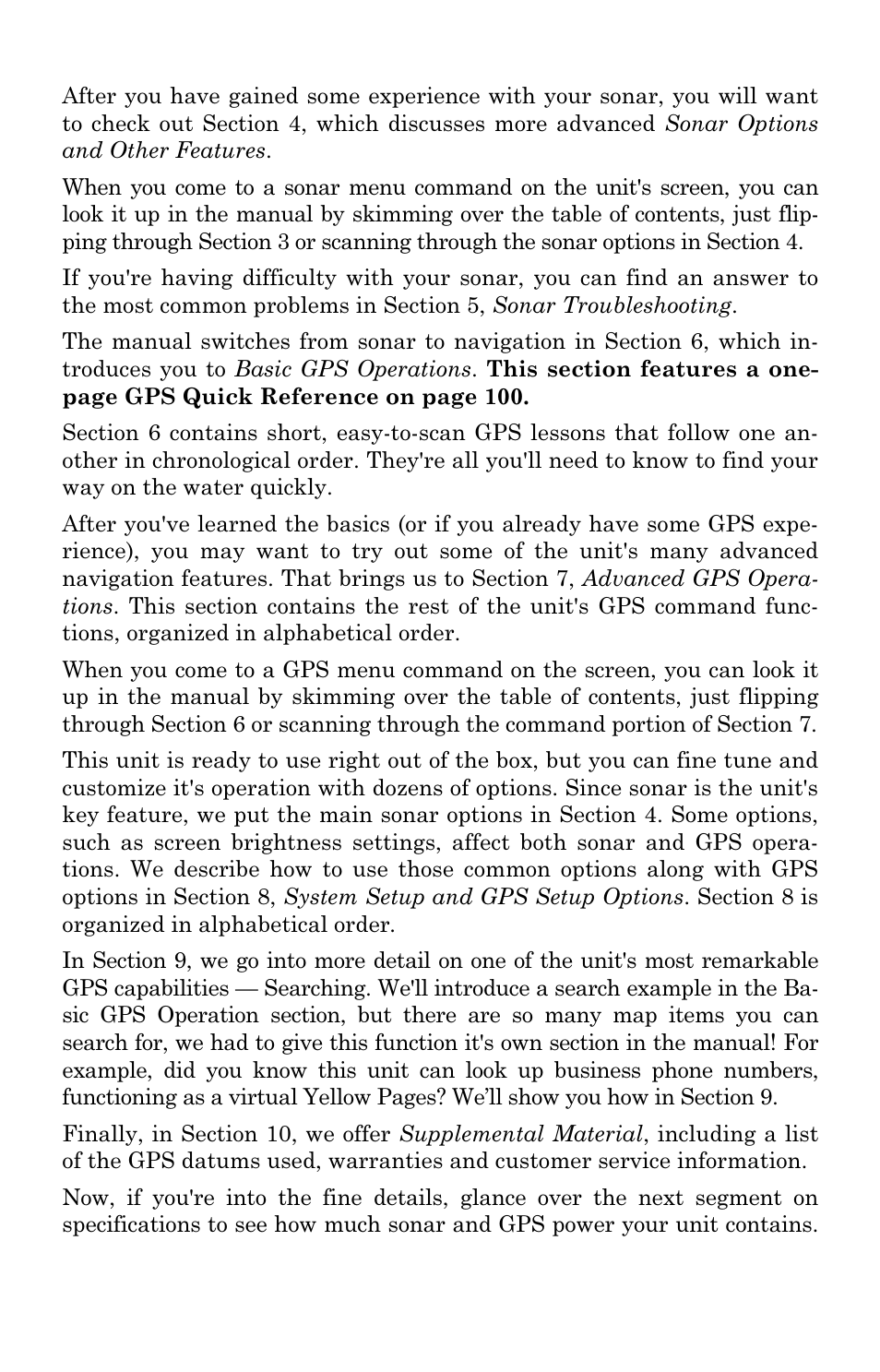Eagle Electronics FishElite User Manual | Page 10 / 196