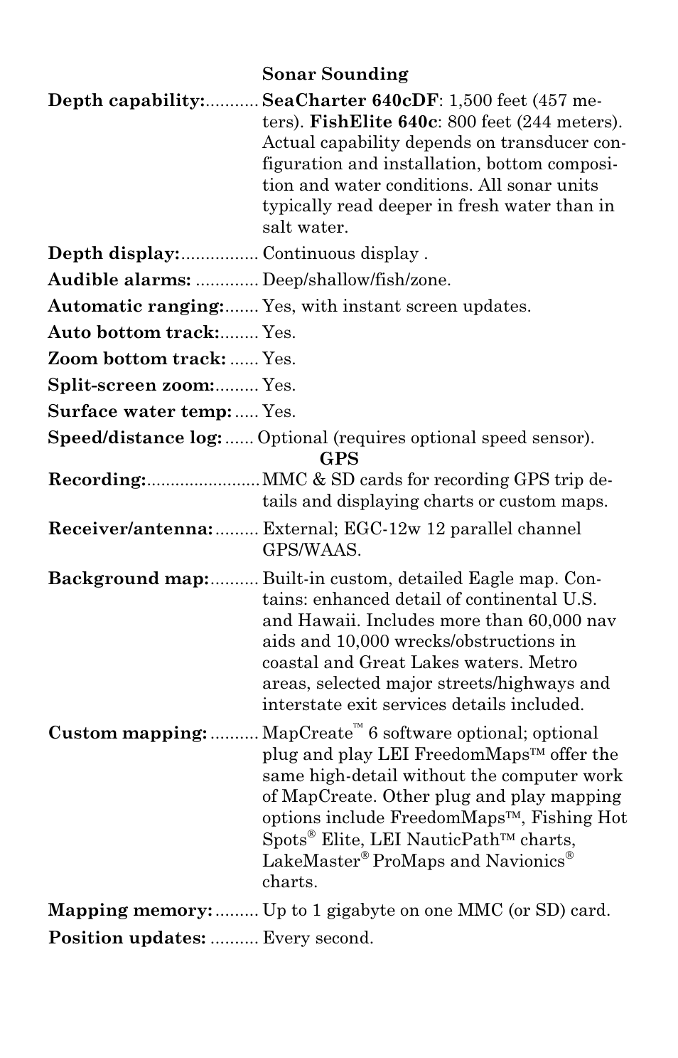 Eagle Electronics FishElite User Manual | Page 12 / 196