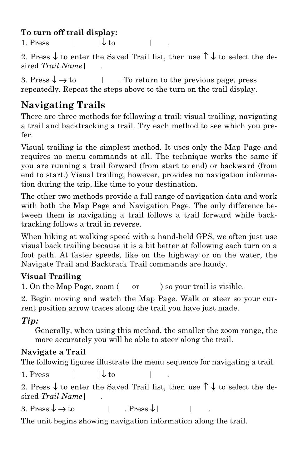 Navigating trails | Eagle Electronics FishElite User Manual | Page 120 / 196