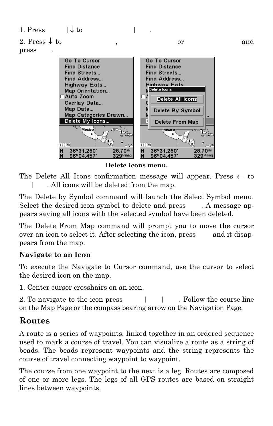 Routes | Eagle Electronics FishElite User Manual | Page 129 / 196