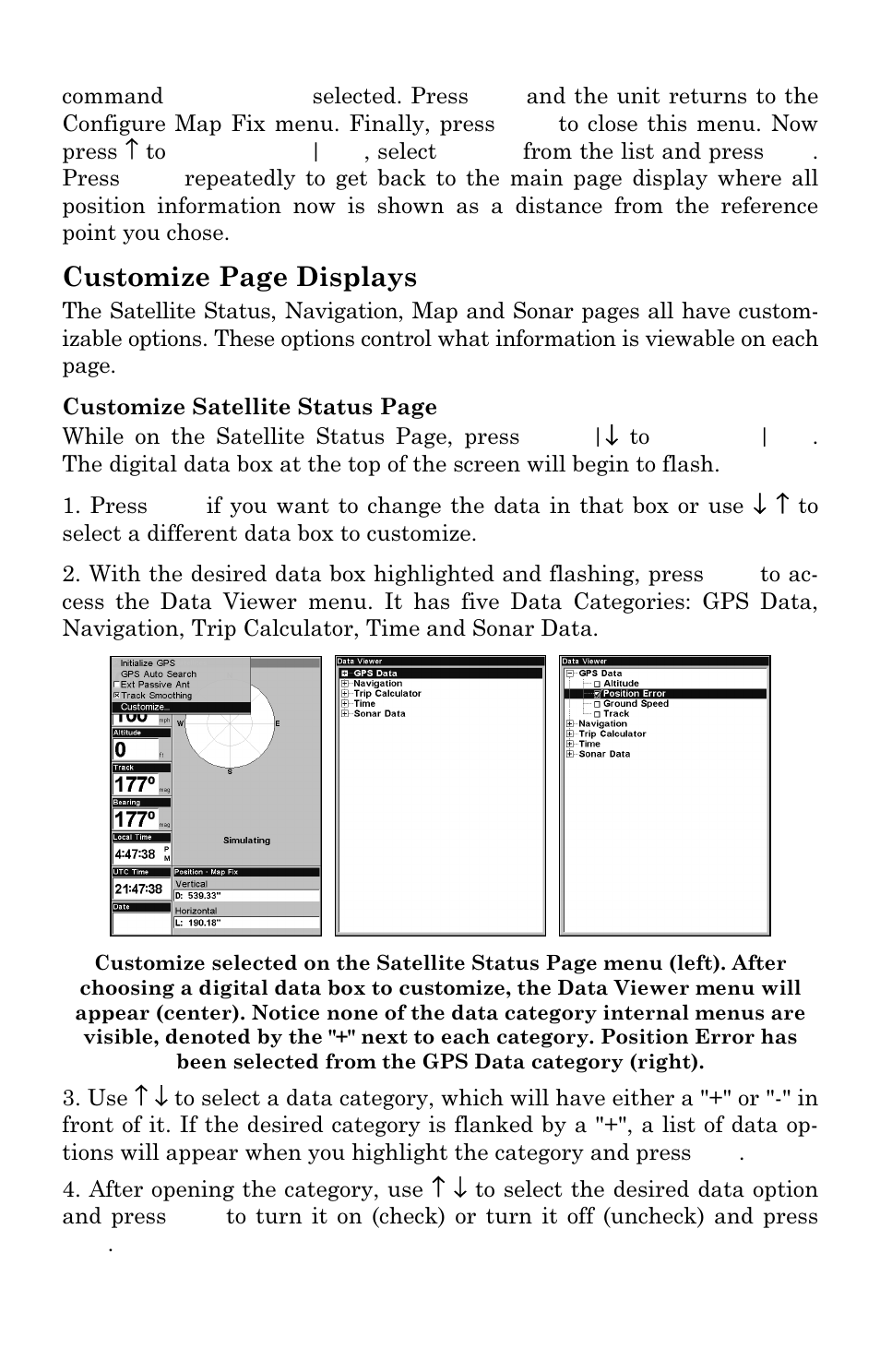 Customize page displays | Eagle Electronics FishElite User Manual | Page 145 / 196