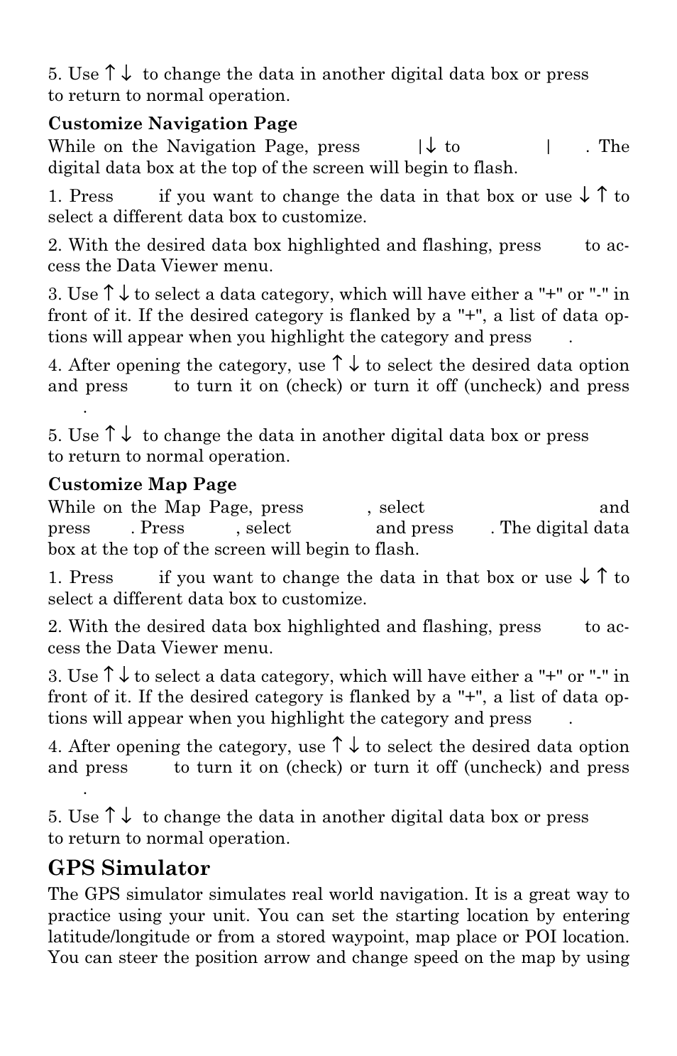 Gps simulator | Eagle Electronics FishElite User Manual | Page 146 / 196