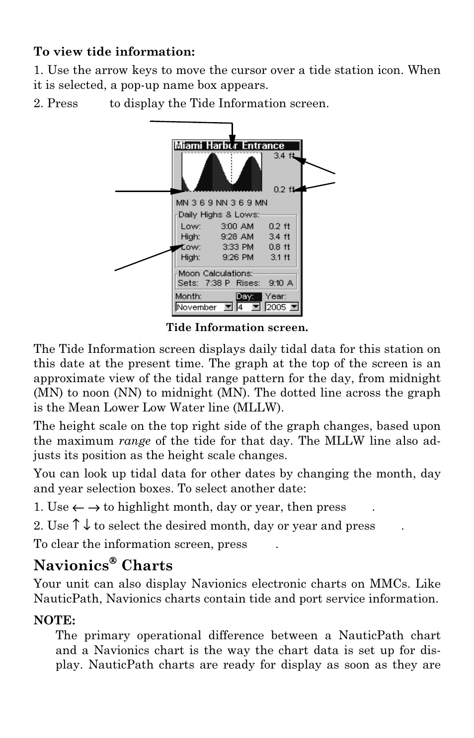 Navionics, Charts | Eagle Electronics FishElite User Manual | Page 158 / 196