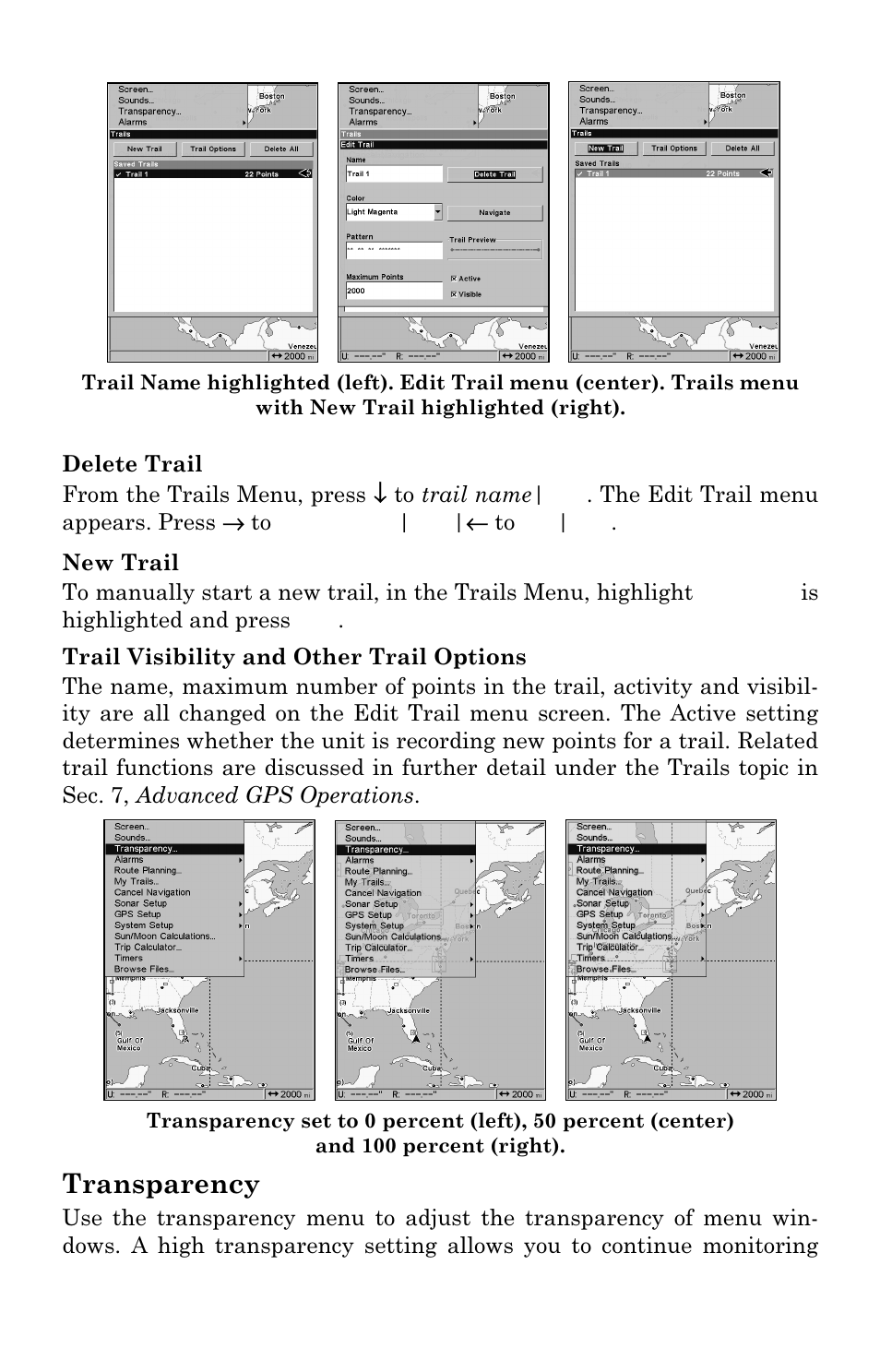 Transparency | Eagle Electronics FishElite User Manual | Page 167 / 196