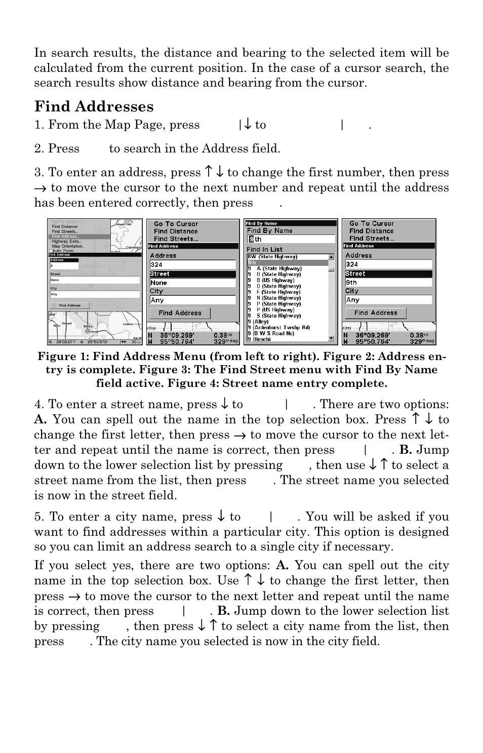 Find addresses | Eagle Electronics FishElite User Manual | Page 170 / 196