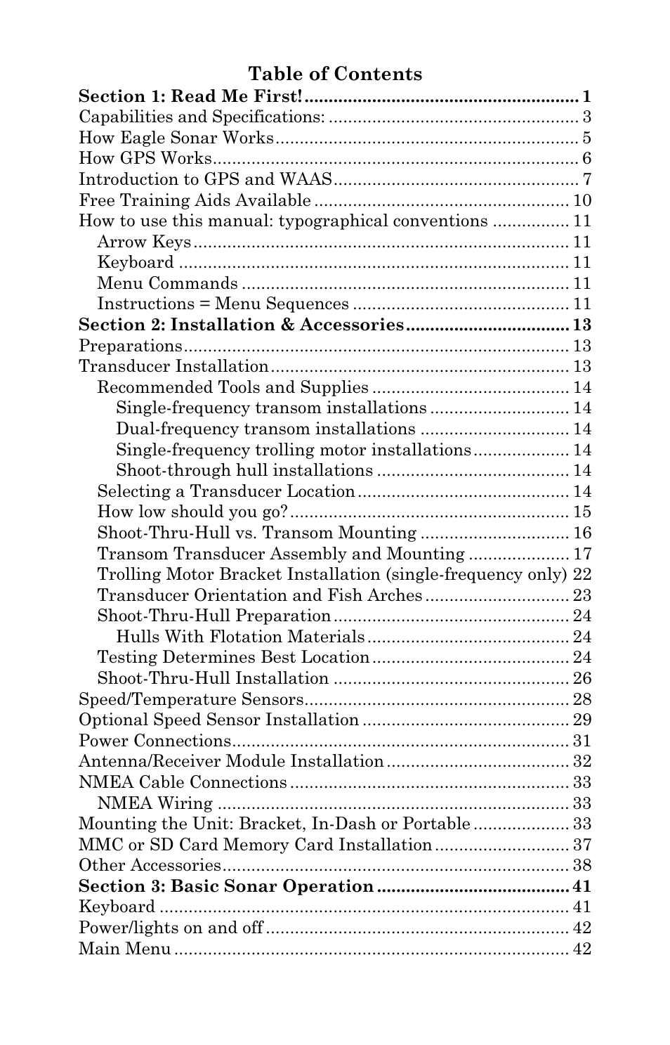 Eagle Electronics FishElite User Manual | Page 3 / 196