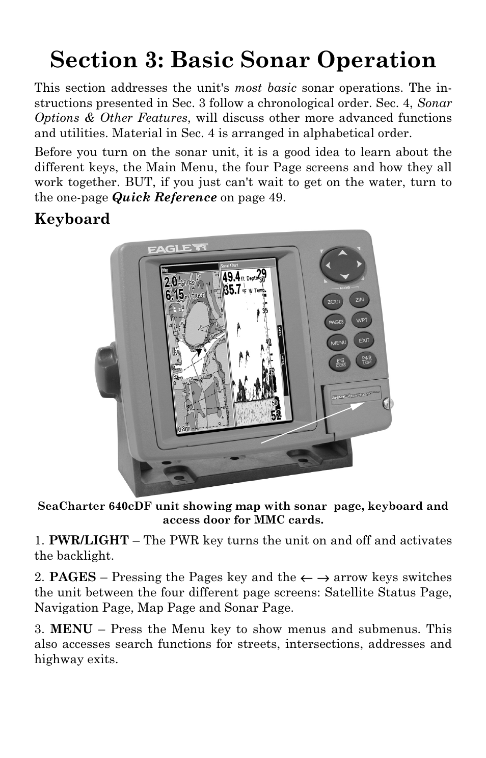 Keyboard | Eagle Electronics FishElite User Manual | Page 49 / 196