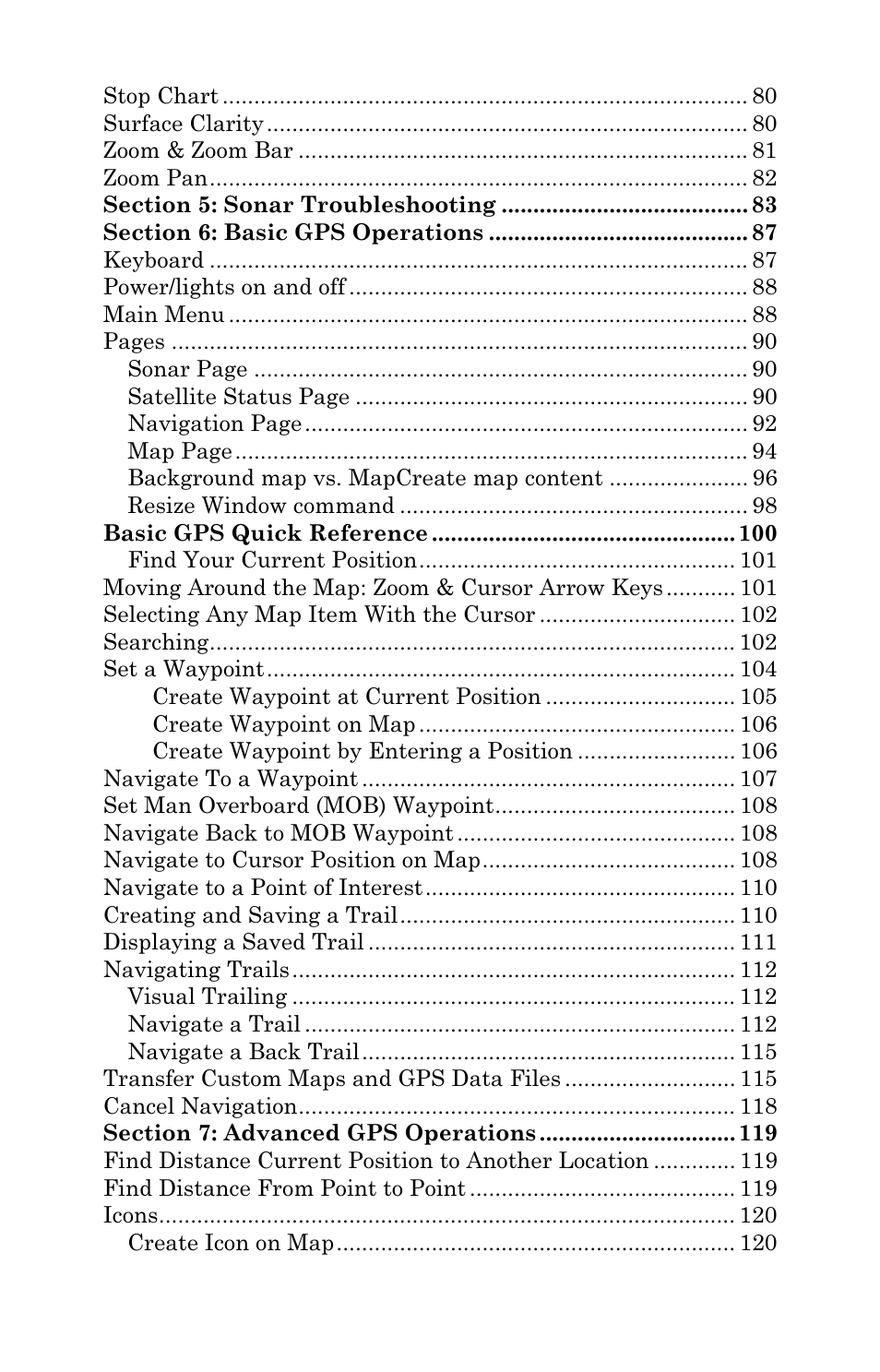 Eagle Electronics FishElite User Manual | Page 5 / 196