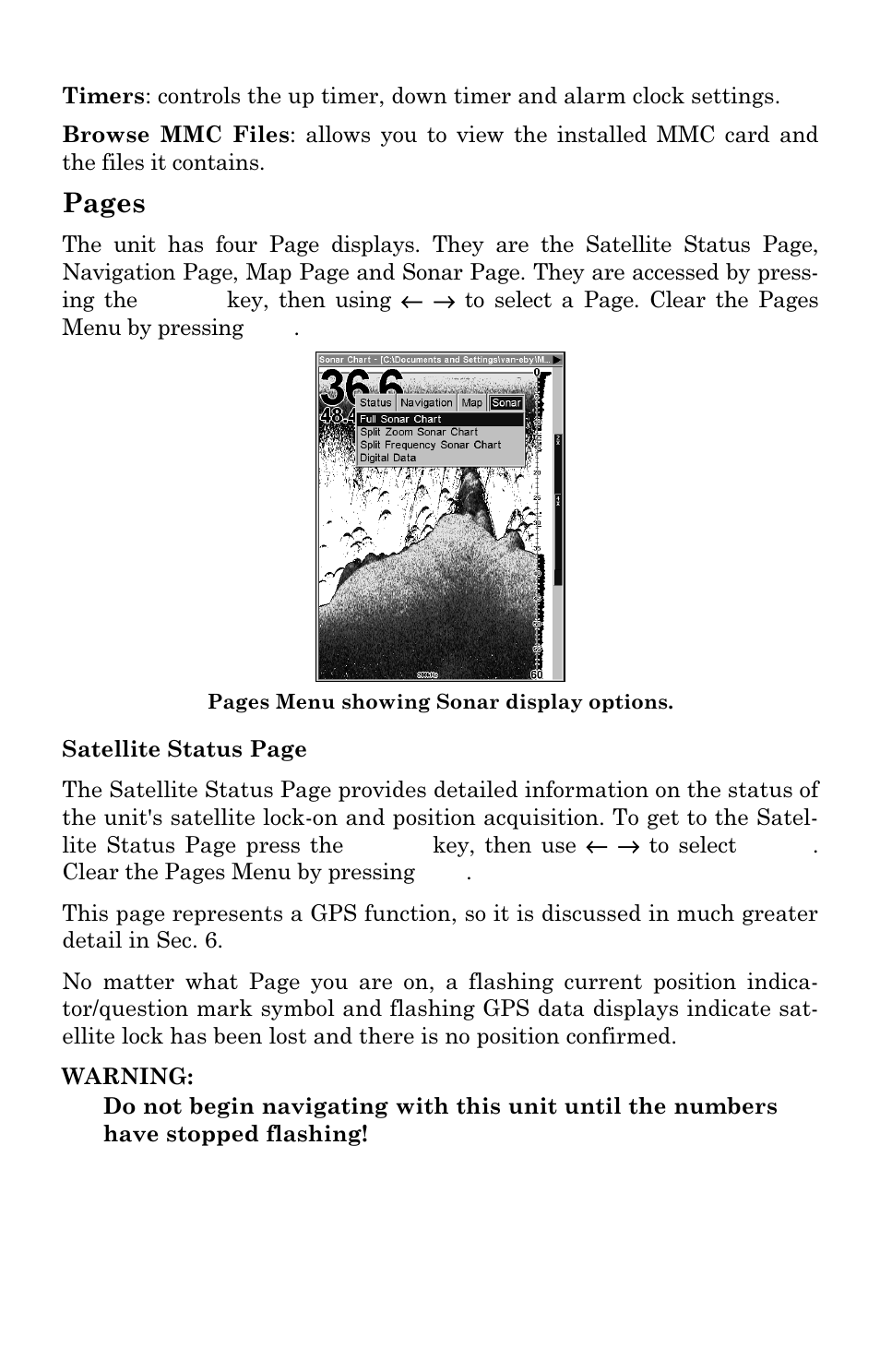 Pages | Eagle Electronics FishElite User Manual | Page 52 / 196