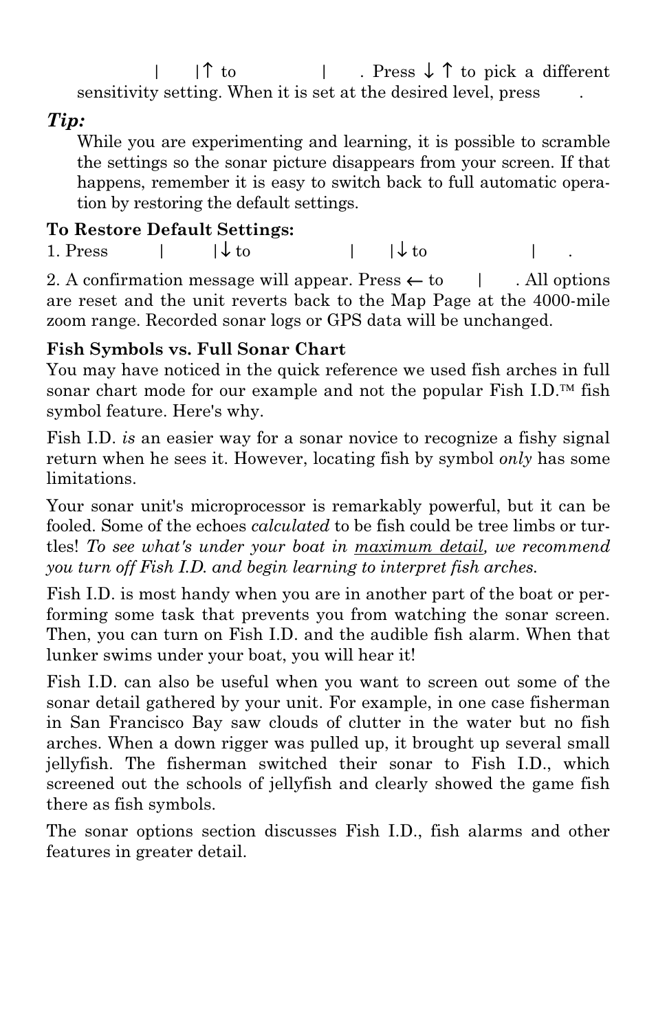 Eagle Electronics FishElite User Manual | Page 60 / 196