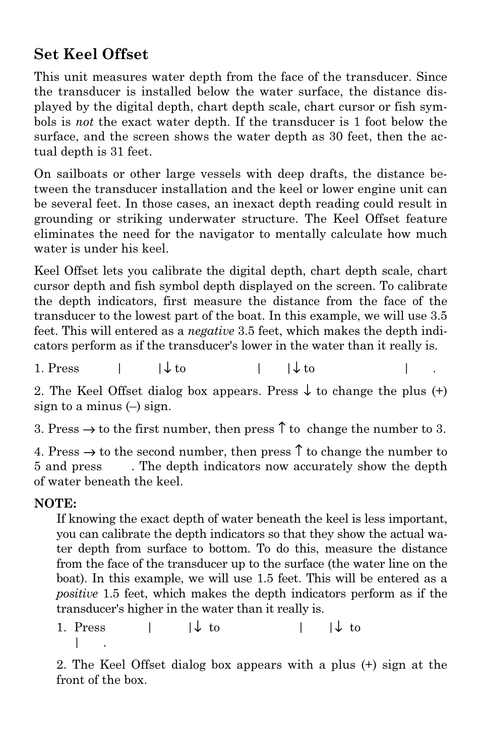 Set keel offset | Eagle Electronics FishElite User Manual | Page 80 / 196