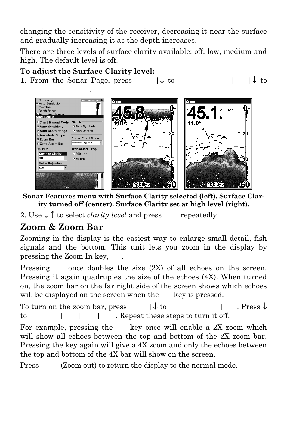 Zoom & zoom bar | Eagle Electronics FishElite User Manual | Page 89 / 196