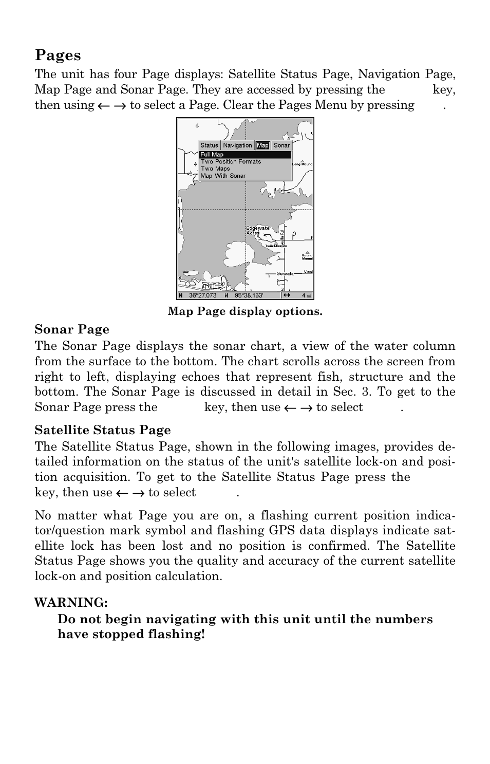 Pages | Eagle Electronics FishElite User Manual | Page 98 / 196