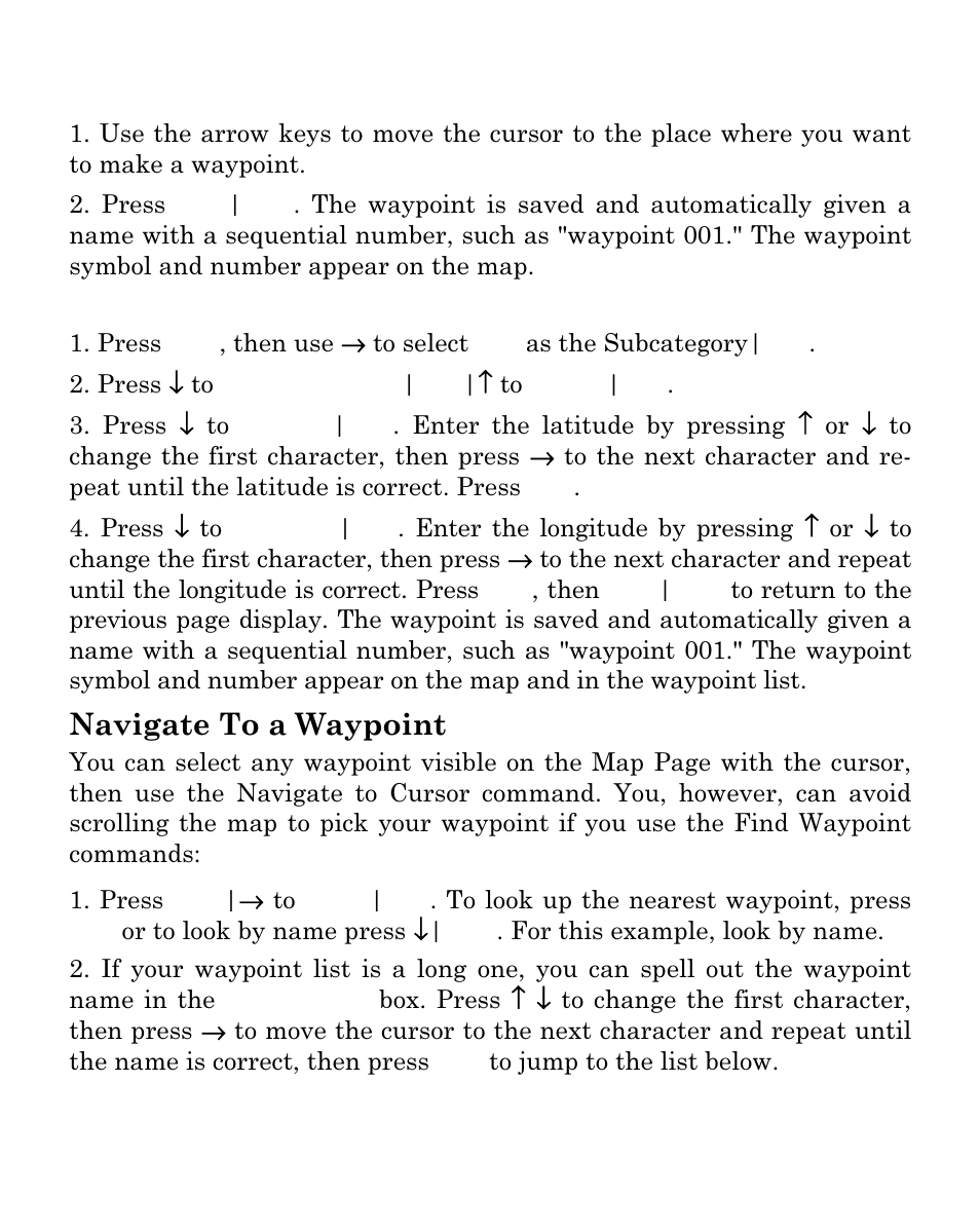 Navigate to a waypoint | Eagle Electronics Cuda 250i User Manual | Page 112 / 172