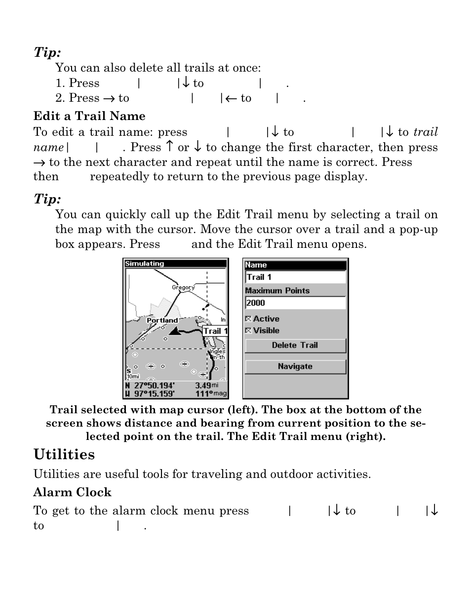 Utilities | Eagle Electronics Cuda 250i User Manual | Page 134 / 172