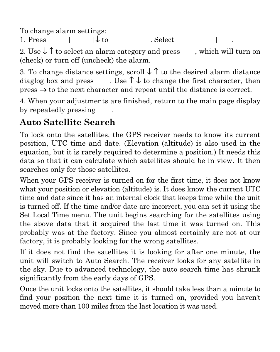 Auto satellite search | Eagle Electronics Cuda 250i User Manual | Page 140 / 172