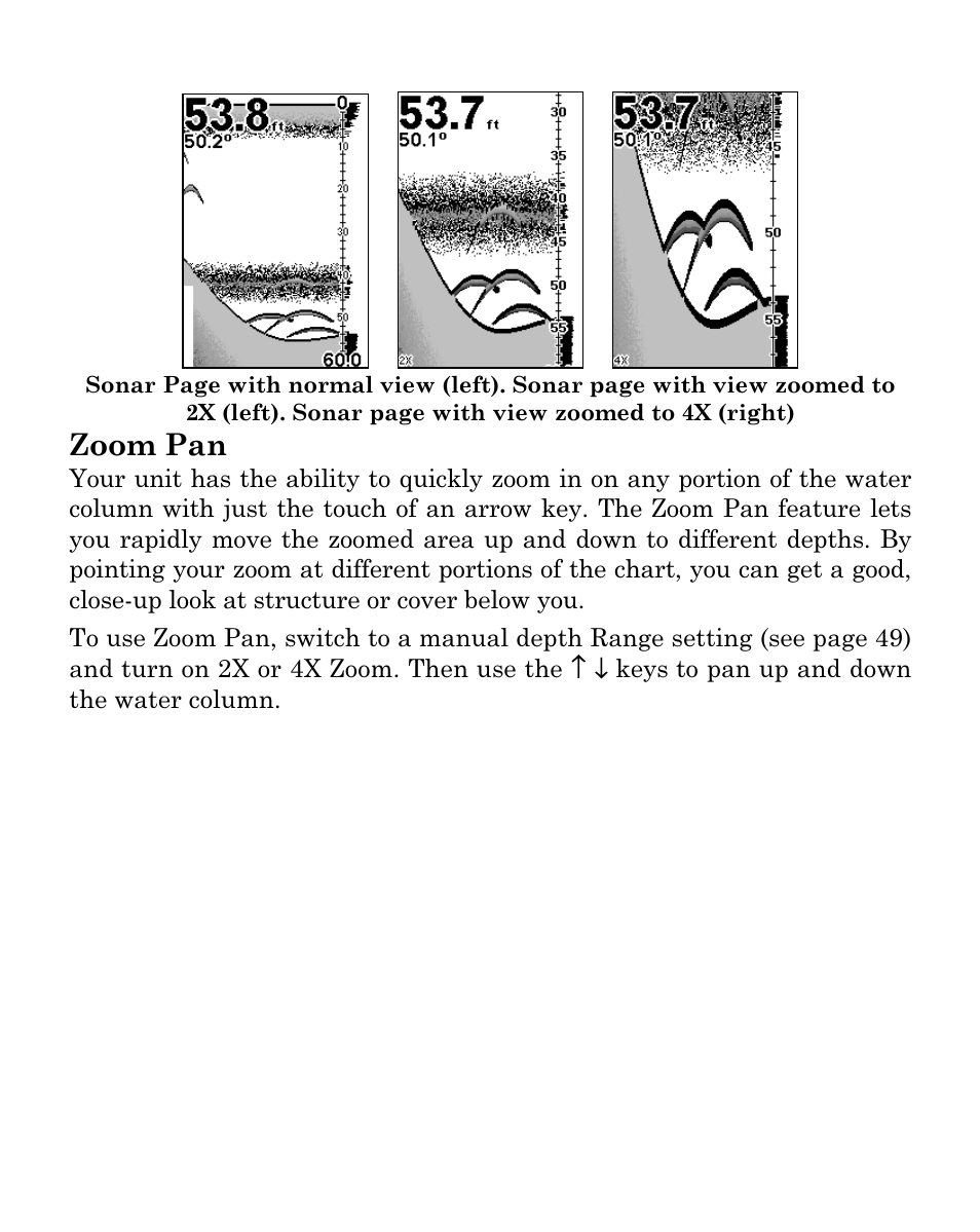 Zoom pan | Eagle Electronics Cuda 250i User Manual | Page 90 / 172