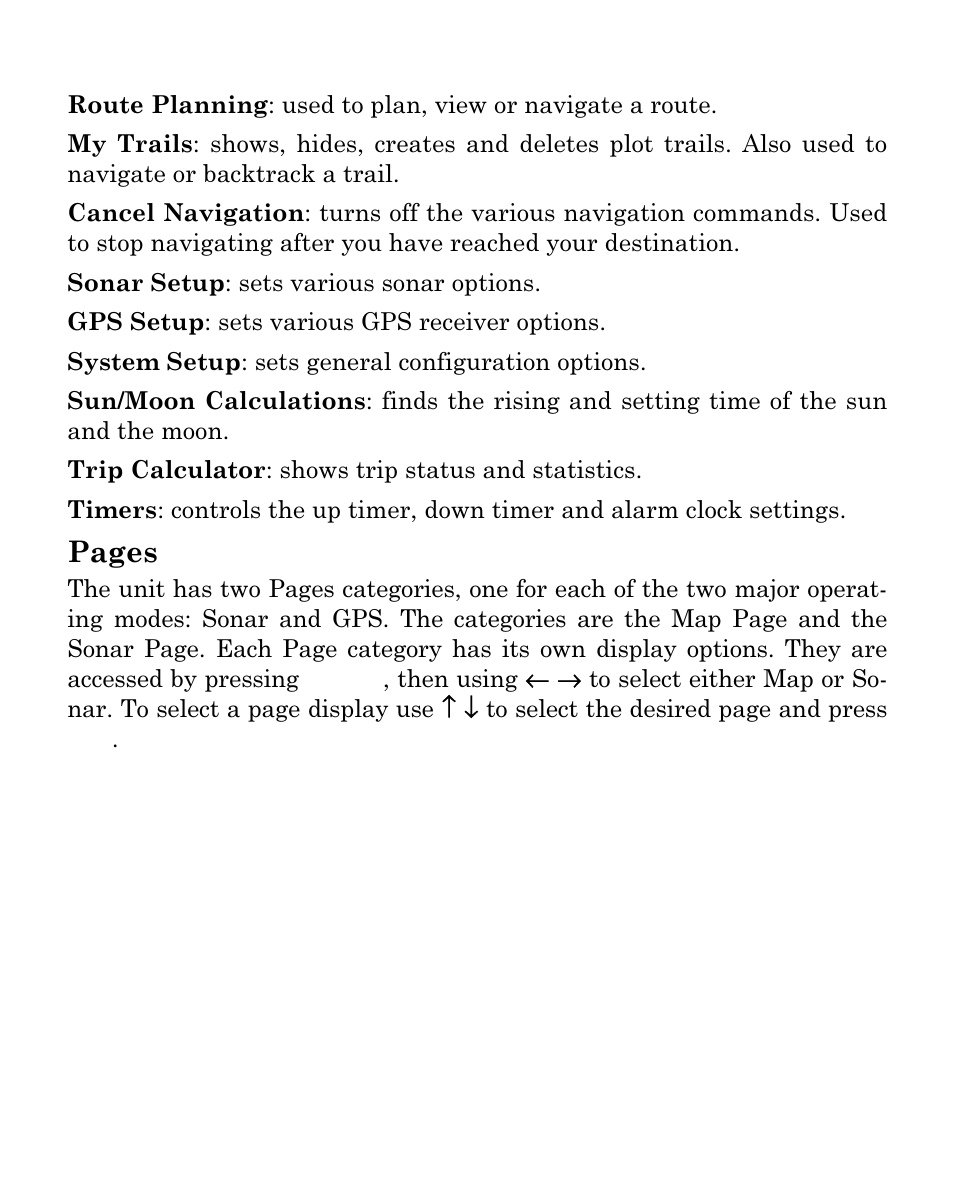 Pages | Eagle Electronics Cuda 250i User Manual | Page 98 / 172