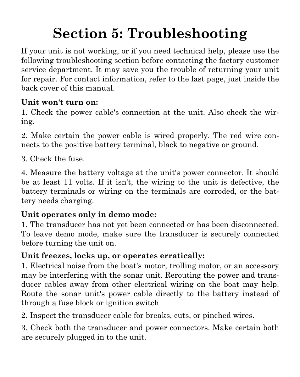 Eagle Electronics FISHMARK 320 User Manual | Page 83 / 92