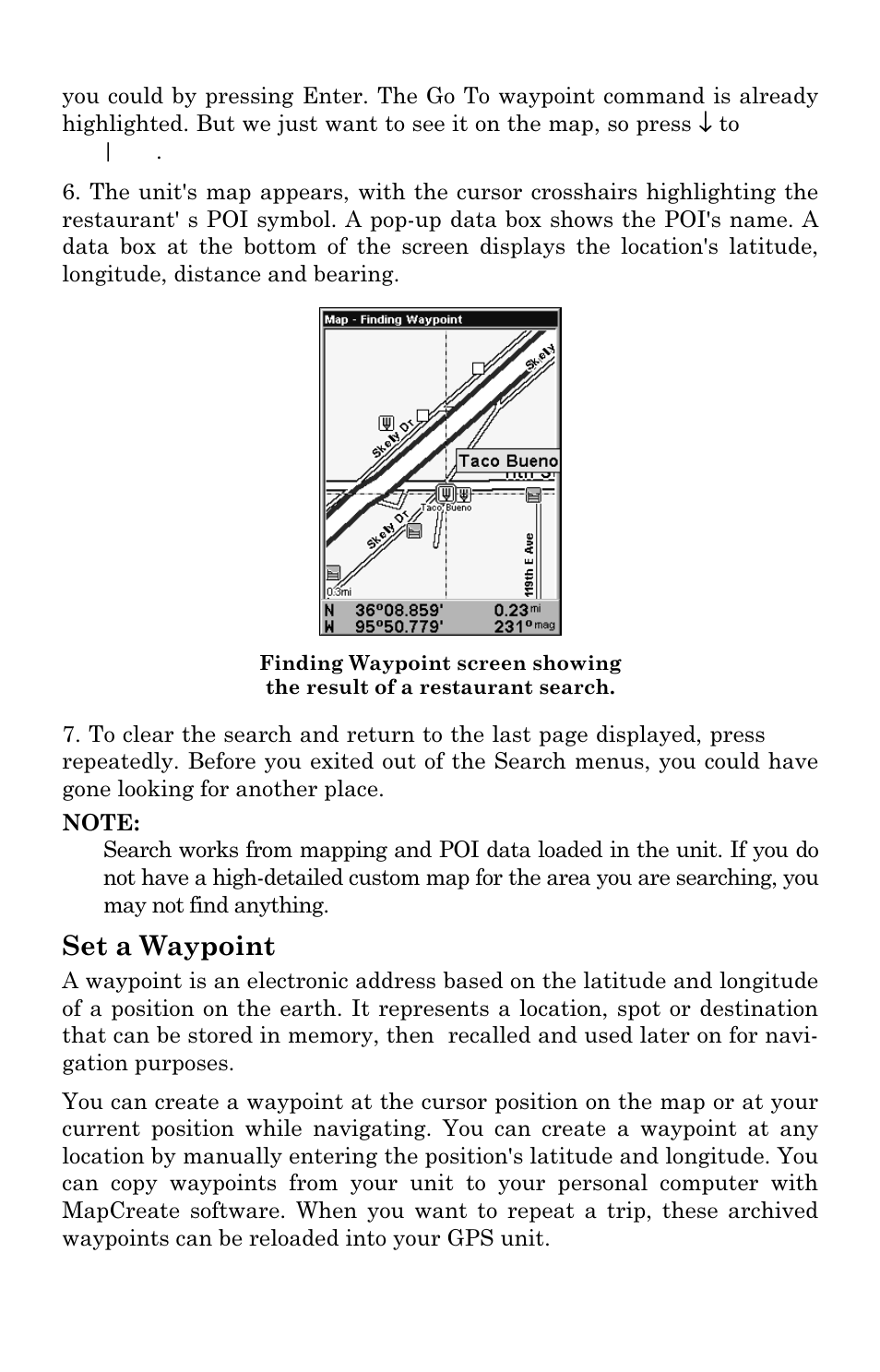 Set a waypoint | Eagle Electronics FishElite 642c User Manual | Page 110 / 196