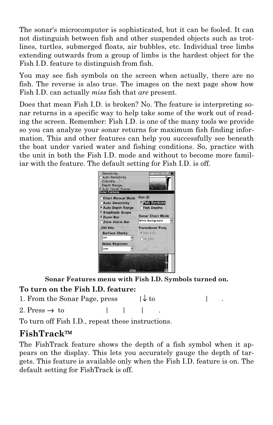 Fishtrack | Eagle Electronics FishElite 642c User Manual | Page 69 / 196