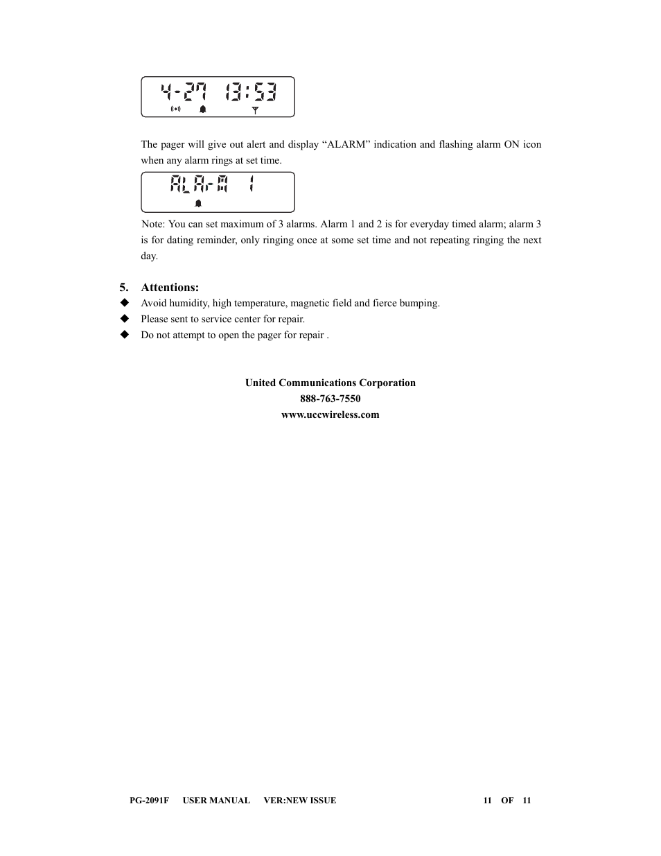 Motorola Eagle Ranger Flex User Manual | Page 11 / 11