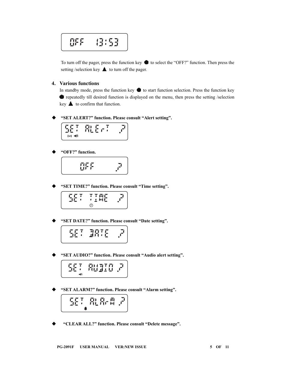 Motorola Eagle Ranger Flex User Manual | Page 5 / 11