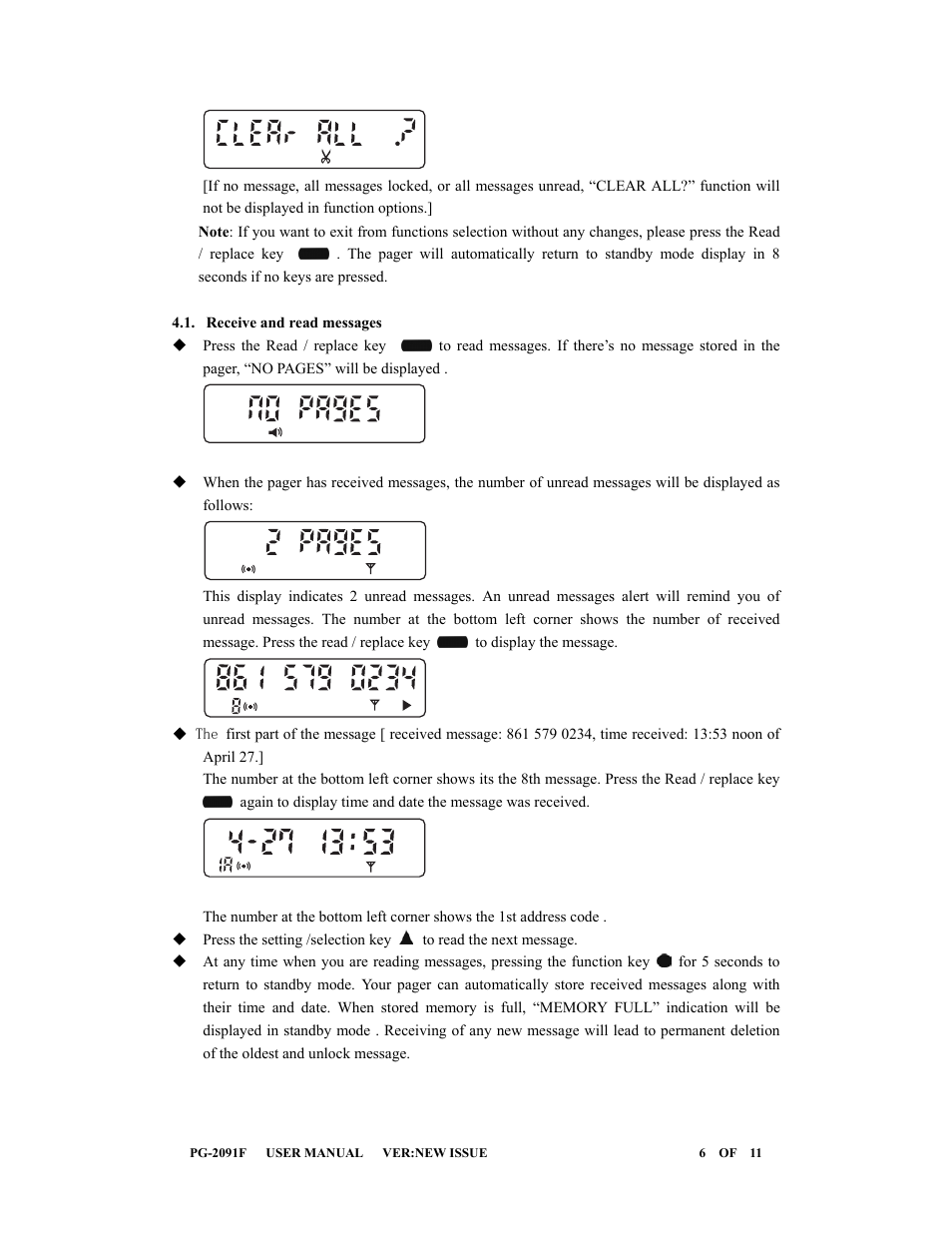 Motorola Eagle Ranger Flex User Manual | Page 6 / 11