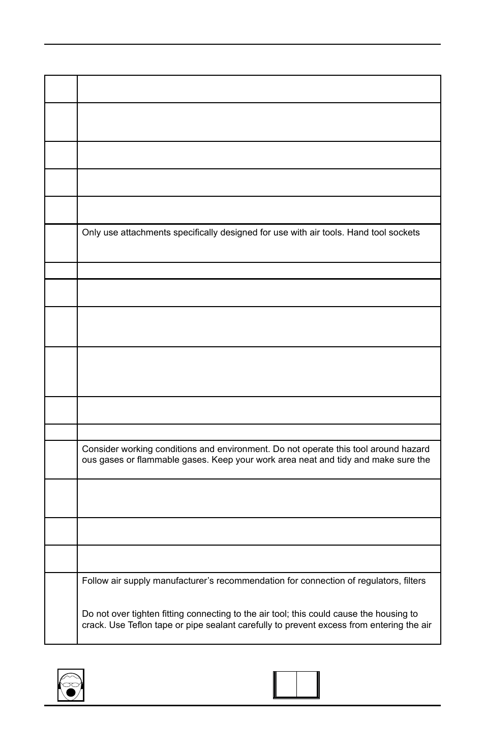 Safety instructions | Eagle Pump & Compressor EGA530 User Manual | Page 4 / 8