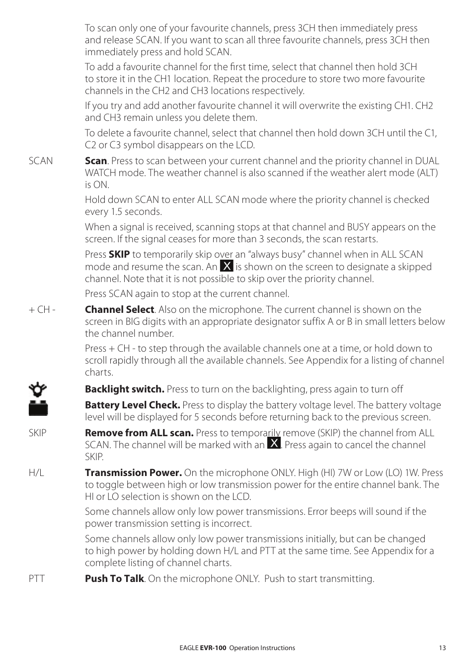 Eagle Electronics EVR-100 User Manual | Page 13 / 32