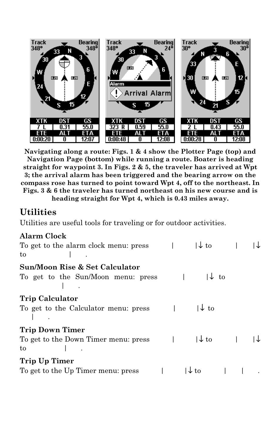 Utilities | Eagle Electronics Cuda 240 S/GPS User Manual | Page 110 / 140