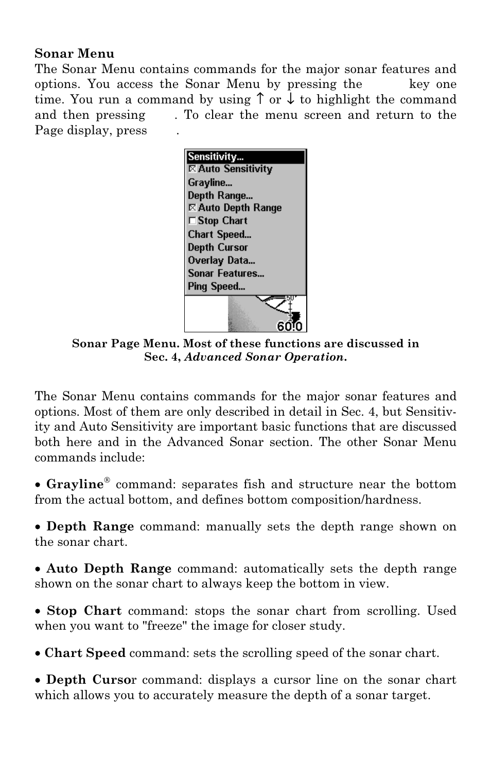 Eagle Electronics Cuda 240 S/GPS User Manual | Page 40 / 140