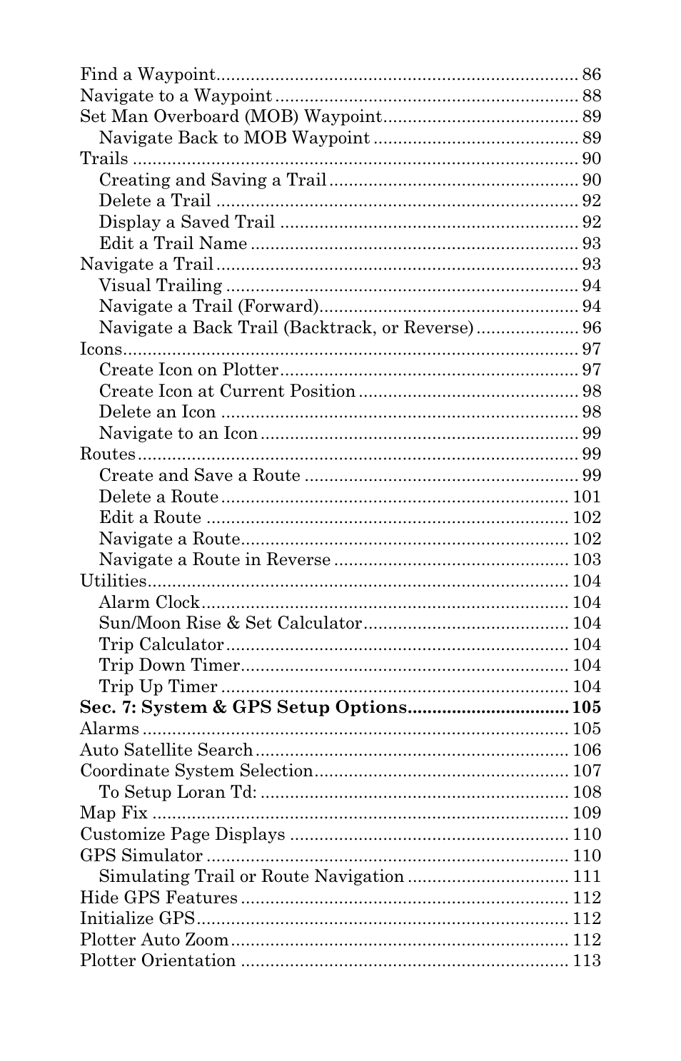 Eagle Electronics Cuda 240 S/GPS User Manual | Page 5 / 140