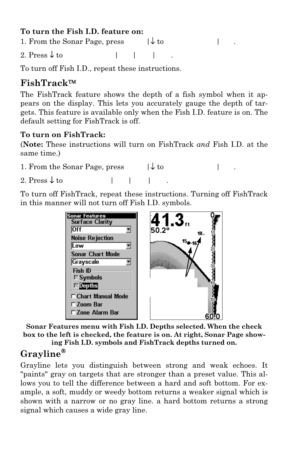 Fishtrack, Grayline | Eagle Electronics Cuda 240 S/GPS User Manual | Page 57 / 140