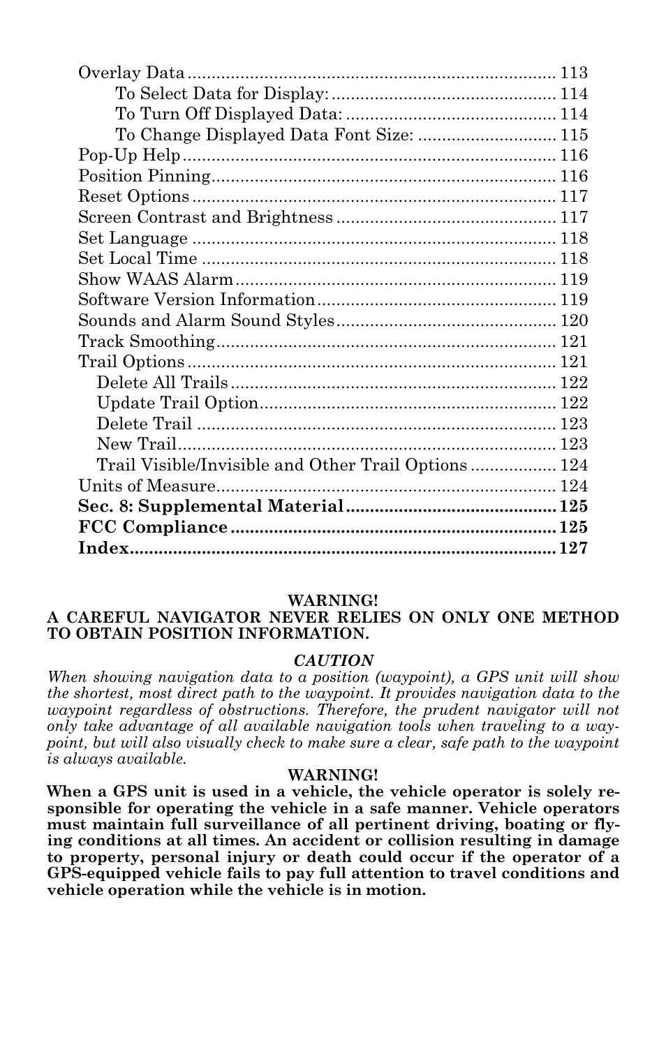 Eagle Electronics Cuda 240 S/GPS User Manual | Page 6 / 140