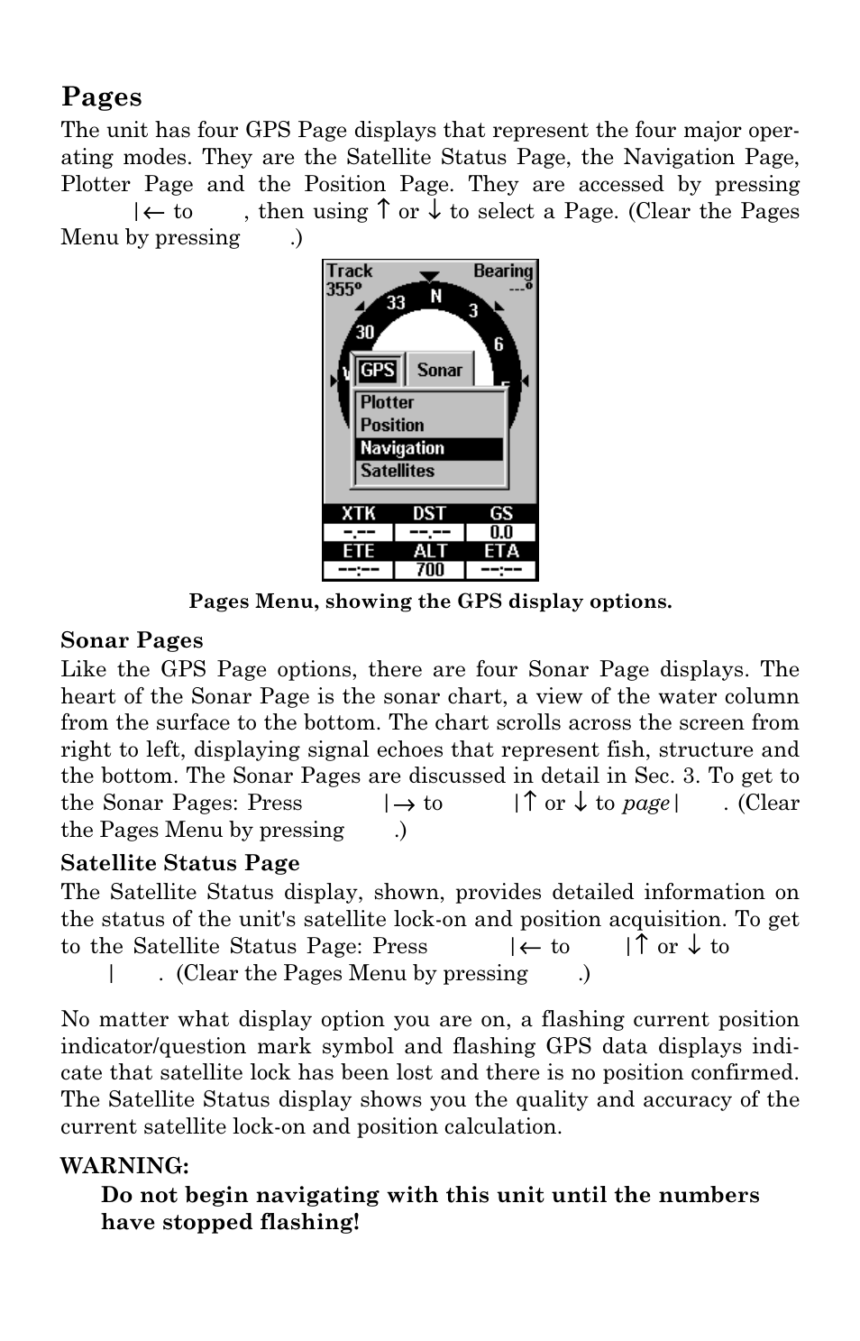 Pages | Eagle Electronics Cuda 240 S/GPS User Manual | Page 78 / 140