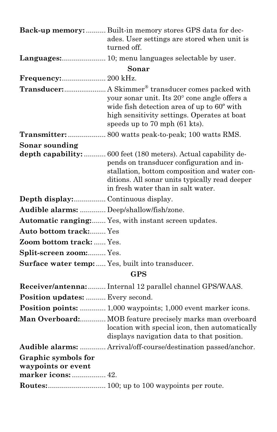 Eagle Electronics Cuda 240 S/GPS User Manual | Page 9 / 140