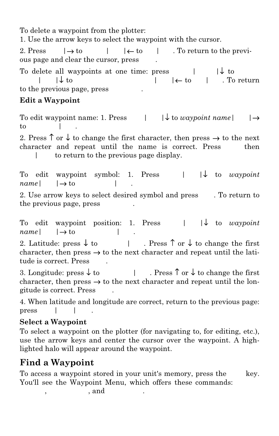 Find a waypoint | Eagle Electronics Cuda 240 S/GPS User Manual | Page 92 / 140