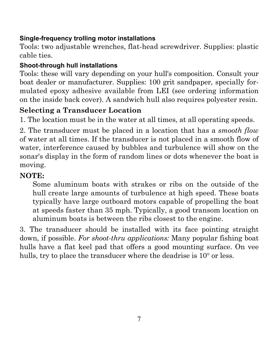 Eagle Electronics FISHEASY 240 User Manual | Page 13 / 92