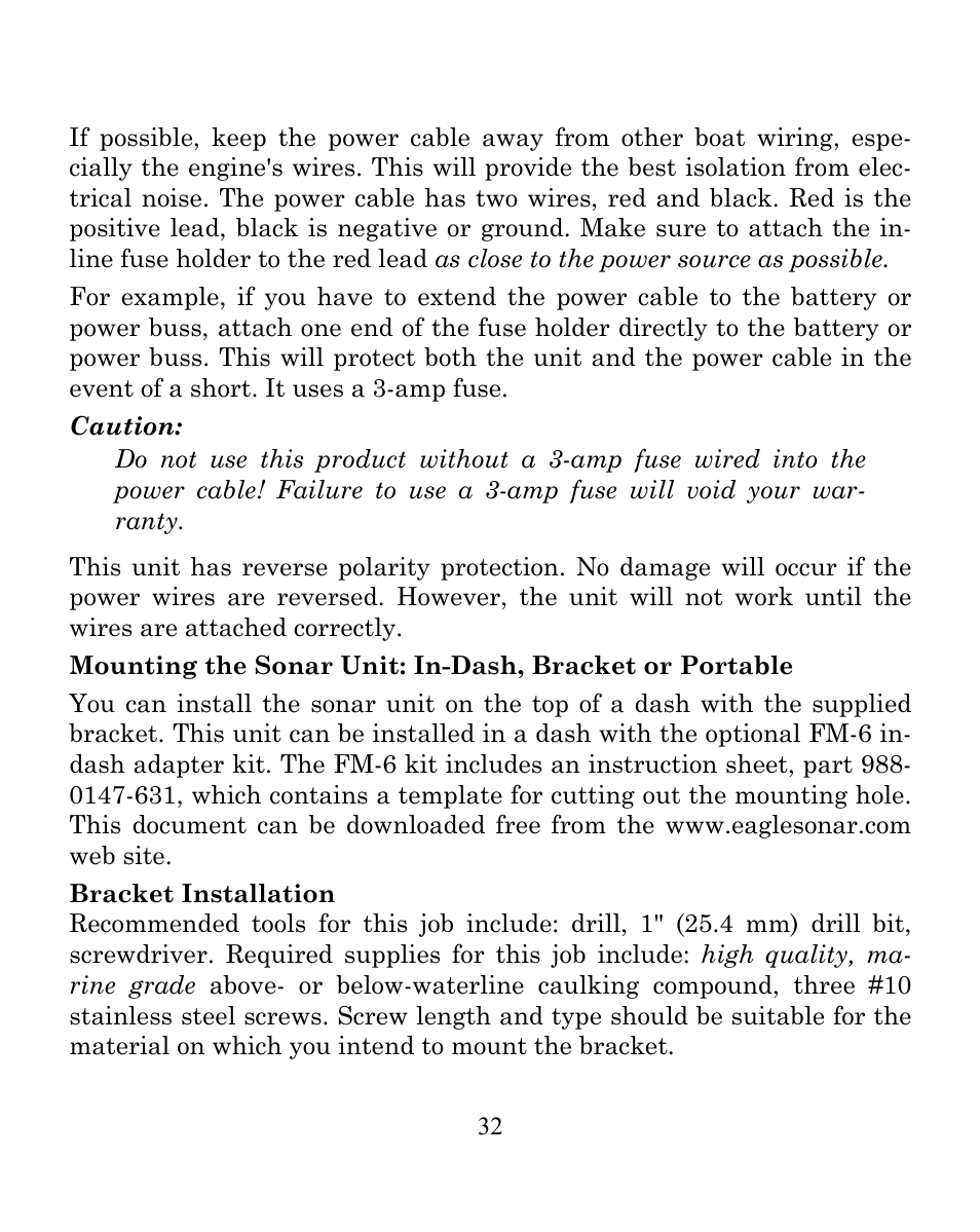 Eagle Electronics FISHEASY 240 User Manual | Page 38 / 92