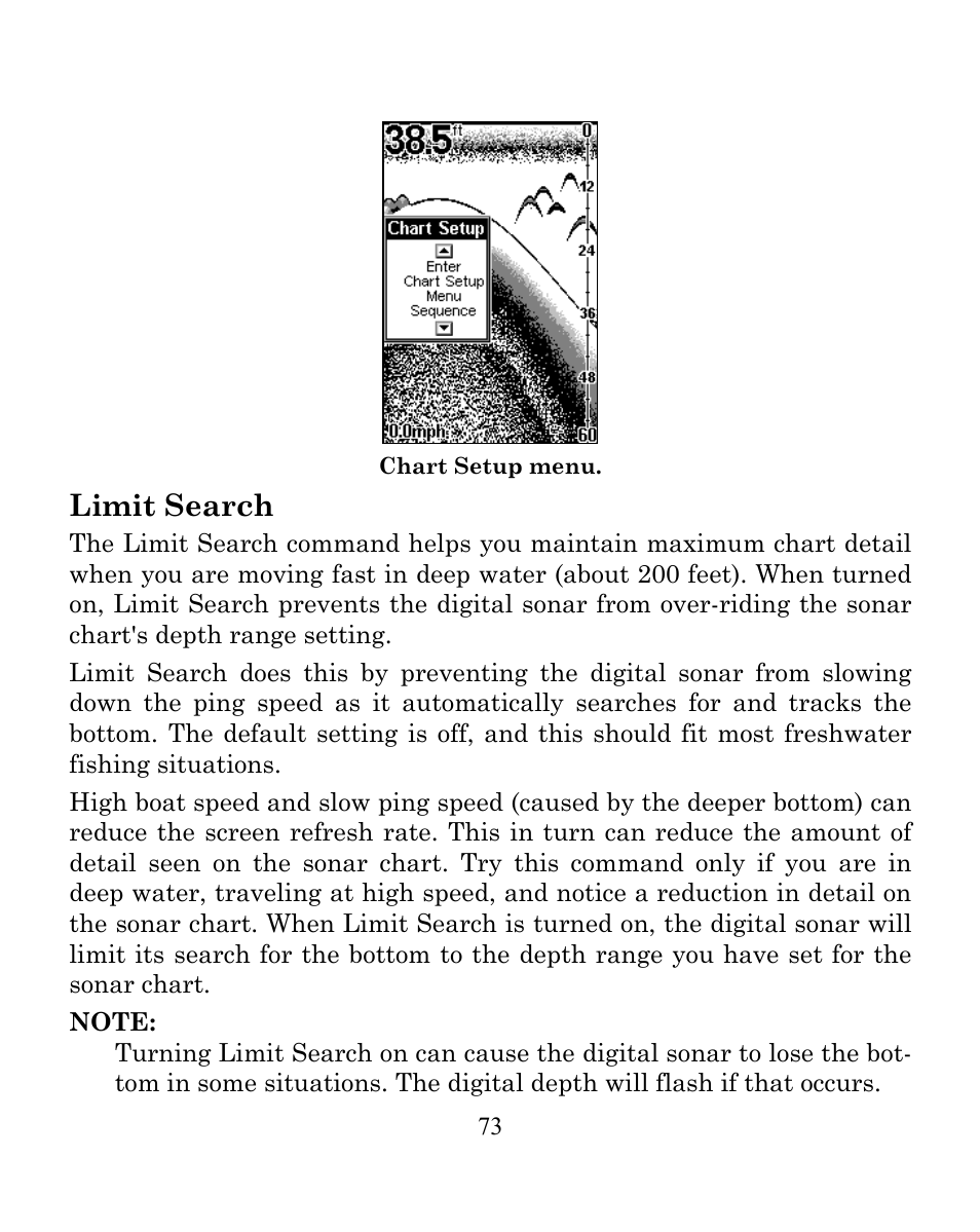 Limit search | Eagle Electronics FISHEASY 240 User Manual | Page 79 / 92