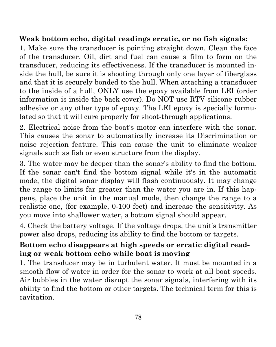 Eagle Electronics FISHEASY 240 User Manual | Page 84 / 92