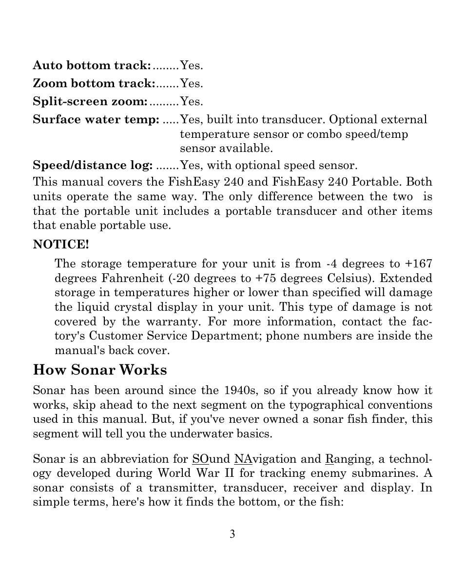 How sonar works | Eagle Electronics FISHEASY 240 User Manual | Page 9 / 92