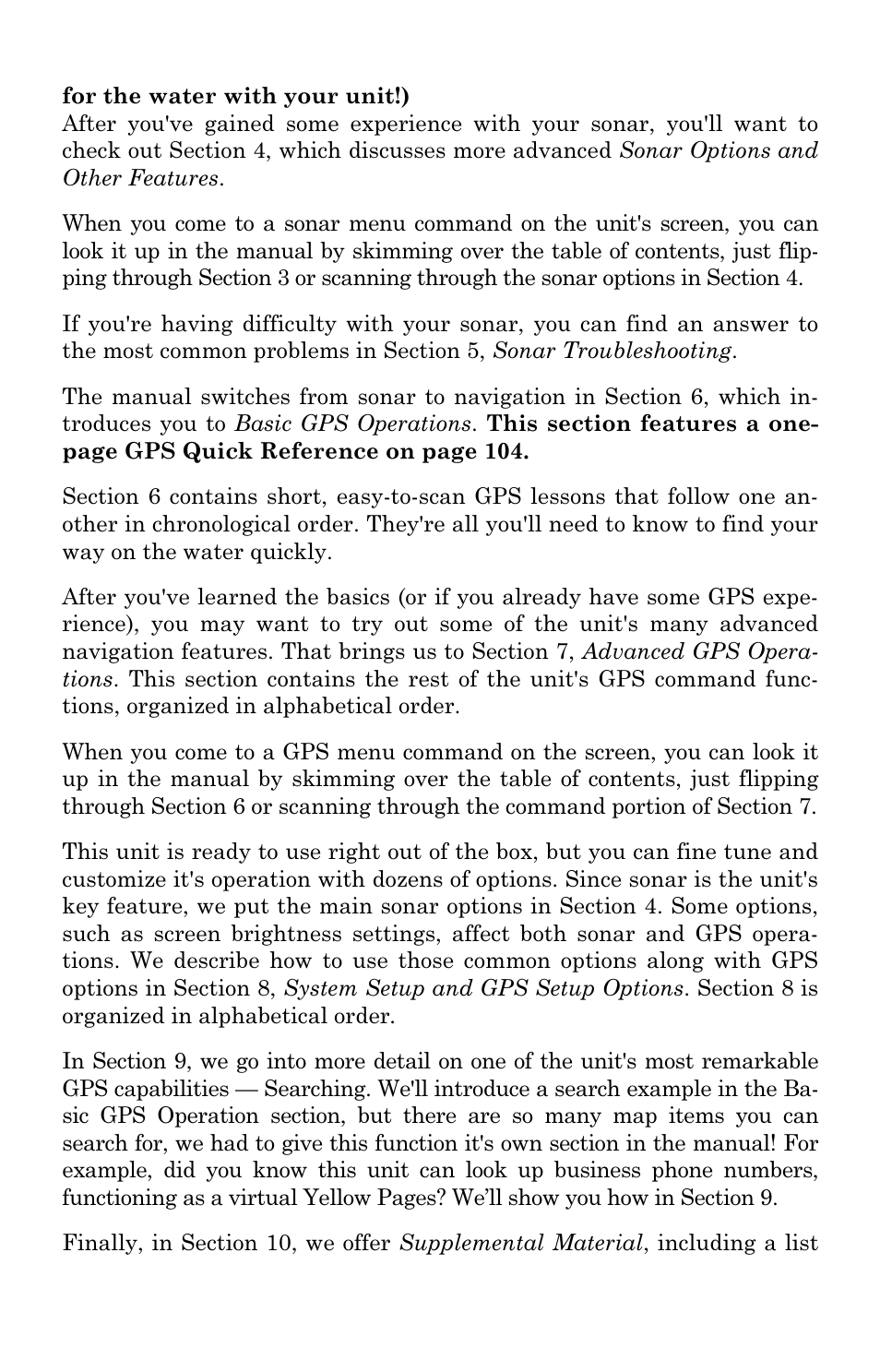 Eagle Electronics FishElite User Manual | Page 10 / 204