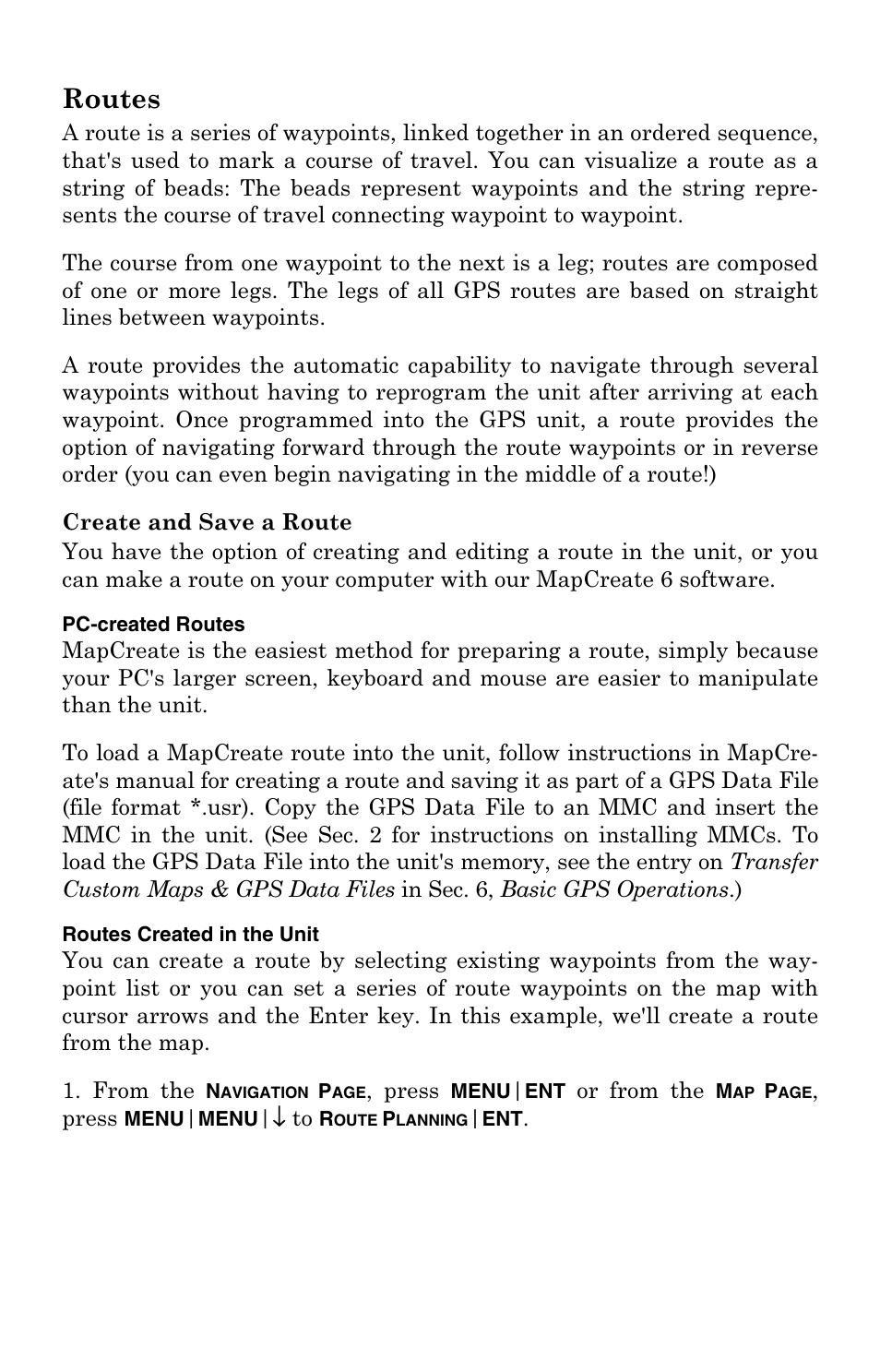 Routes | Eagle Electronics FishElite User Manual | Page 136 / 204