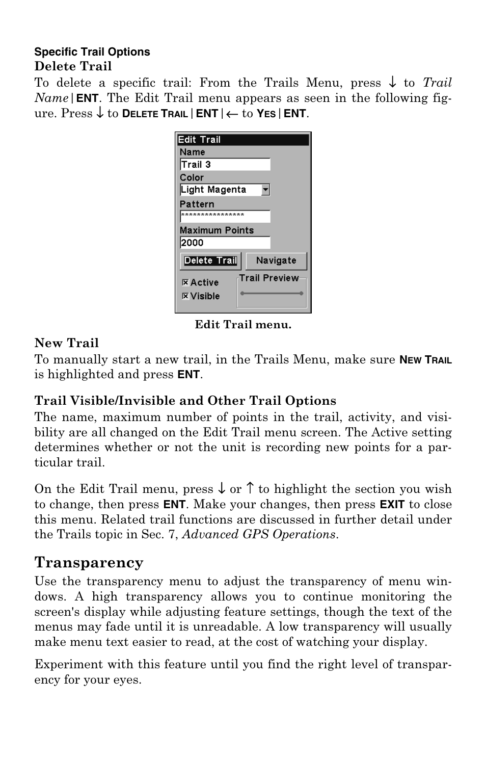 Transparency | Eagle Electronics FishElite User Manual | Page 174 / 204